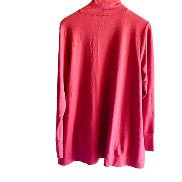 H BY HALSTON Pink Mock Neck Pullover Top - Picture 2 of 4